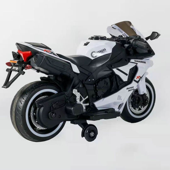 Παιδική Μηχανή Yamaha R1 Ηλεκτροκίνητη 12 Volt Λευκή για 8+ ετών