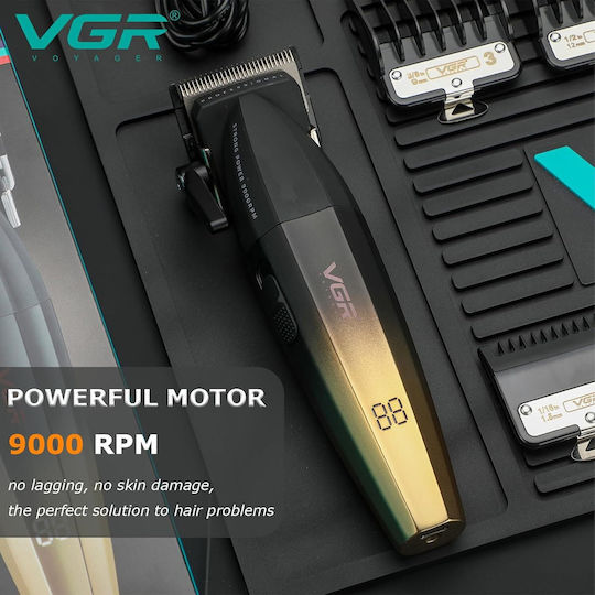 VGR Професионална Машинка за Подстригване Златиста V-003