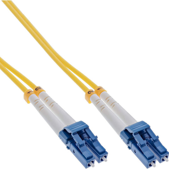 InLine Καλώδιο Οπτικής Ίνας LC-LC 0.5m Κίτρινο
