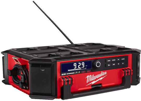 Milwaukee M18 Packout Prcdab+0 Cu baterie DAB+ cu Bluetooth Roșu