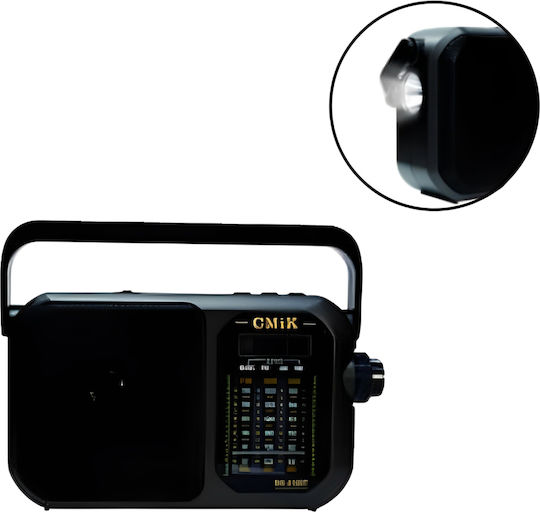 CmiK MK-410ΒΤ Φορητό Ραδιόφωνο Επαναφορτιζόμενο με Bluetooth Ασημί