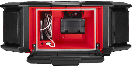 Milwaukee M18 Packout Prcdab+0 Cu baterie DAB+ cu Bluetooth Roșu