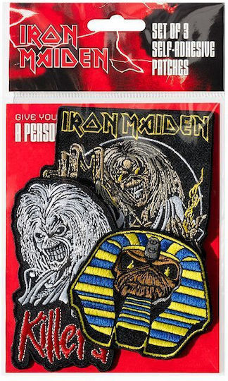 Σετ 3 Ραφτά Patches Iron Maiden