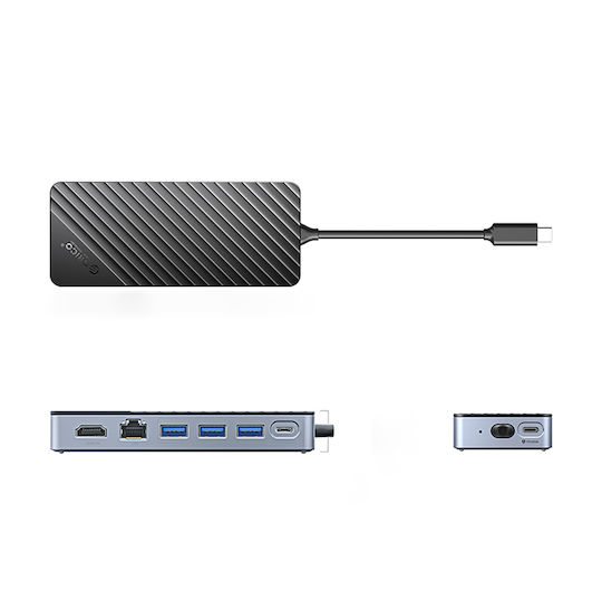 Orico USB-C Docking Station mit HDMI PD Ethernet Schwarz
