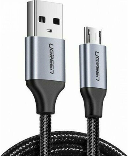 Ugreen Us290 1m Regular USB 2.0 to micro USB Cable Gray (60146)