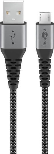 Goobay Regular USB 2.0 to micro USB Cable Γκρι 2m 49283 1τμχ