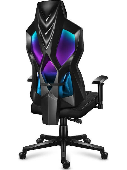 Huzaro Combat 6.2 Fabric Gaming Chair with Adjustable Armrests and RGB Lighting Black