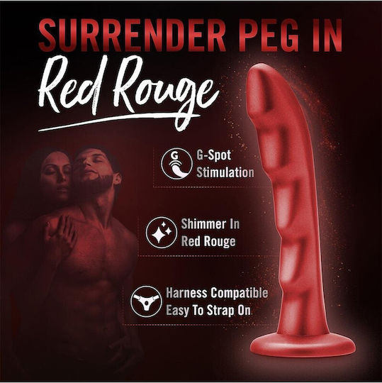 Temptasia Glass Dildo Red 17.2cm
