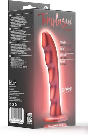 Temptasia Glass Dildo Red 17.2cm