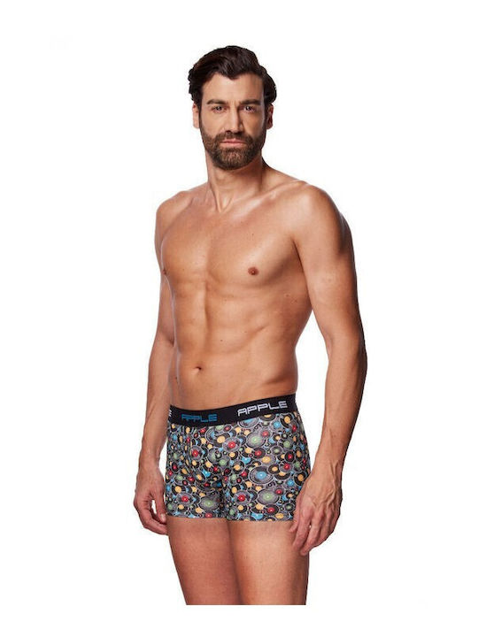 Ανδρικά Μποξεράκια Μαύρο με Σχέδια 2Pack