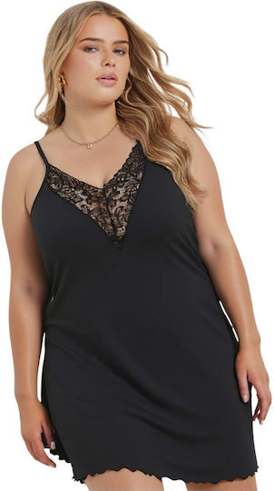 Γυναικείο Babydoll Annamu Μαύρο A-1054
