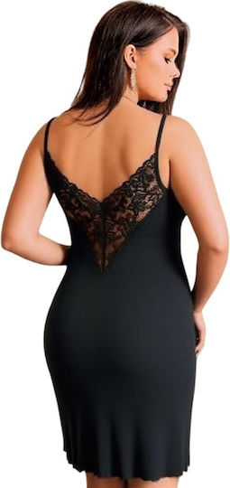 Γυναικείο Babydoll Annamu Μαύρο A-1054