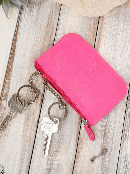Δερμάτινο Γυναικείο Πορτοφόλι με RFID Ροζ