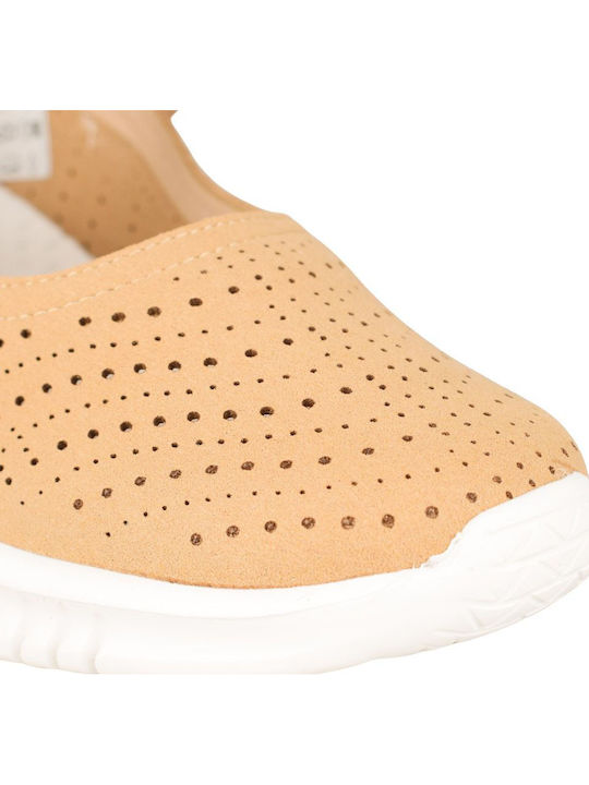 Damen Ballerinas in Beige Farbe