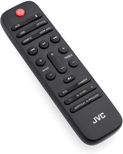 JVC TH-E874B Soundbar 5.1.2 Bluetooth και HDMI 100W με Ασύρματο Subwoofer και Τηλεχειριστήριο Μαύρο