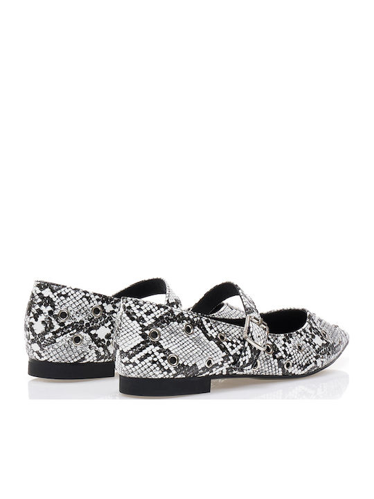 Pantofi Balerini Pentru Femei Ascuțițe Animal Print Multicolori