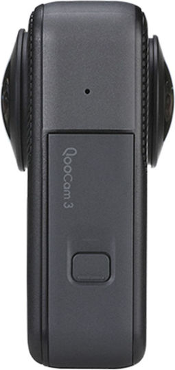 Kandao QooCam 3 Action Camera 5K Λήψης 360° Υποβρύχια με Οθόνη Αφής 1.9" και Wi-Fi Μαύρη