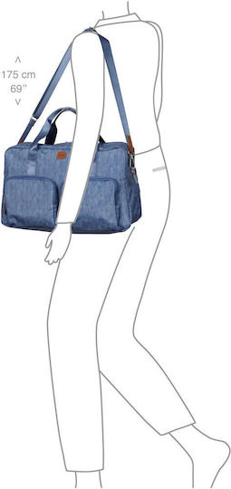 Bric's Milano Sack Voyage Blue Fabric L46xW22xH24cm