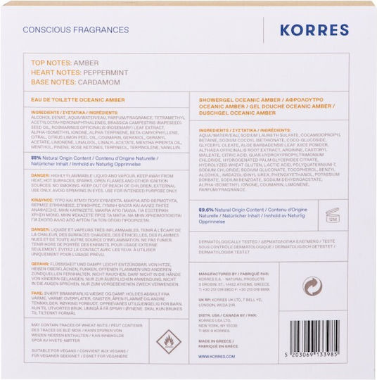 Korres Oceanic Amber Set pentru bărbați 2buc
