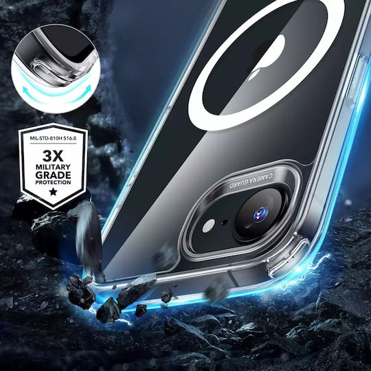 ESR ESR Classic Hybrid Halolock Umschlag Rückseite Silikon 0.7mm Transparent (iPhone 17e / 16e)