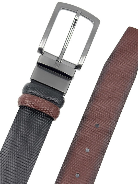 Men's Belt Leather Double Sided Black/Brown