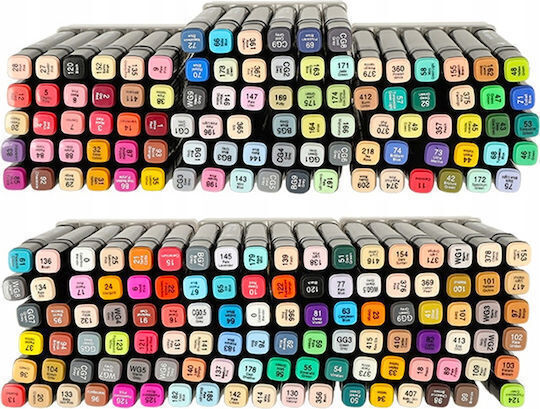 ACP Neon Zeichenmarker Dünne Doppelseitig Set 204Stück