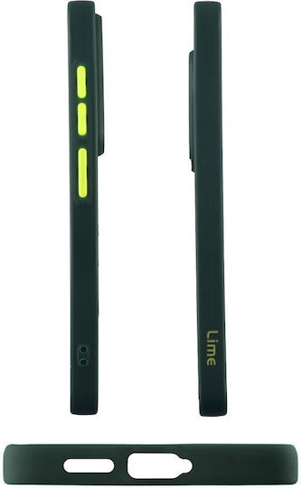 Lime Hardshell Fusion Full Camera Protection Back Cover Silicone Green (Galaxy S25)