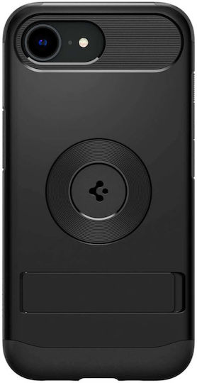 Spigen Slim Armor Задна Корица Силикон / Пластмаса 1.2mm Черен iPhone 17e / 16e