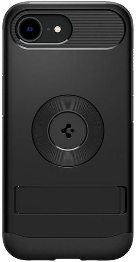 Spigen Slim Armor Задна Корица Силикон / Пластмаса 1.2mm Черен iPhone 17e / 16e