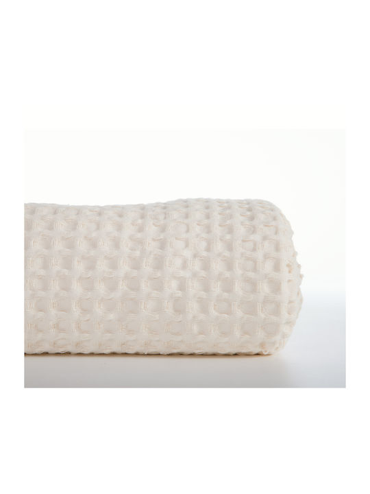Nef-Nef Homeware New Golf Pique Double Blanket 220x240cm Ecru
