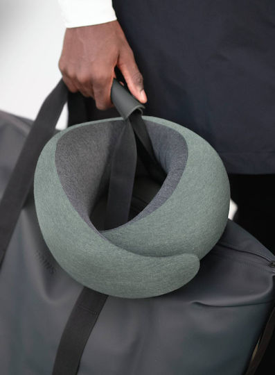 Ostrichpillow Pernă de călătorie Potcoavă Spumă cu memorie Verde