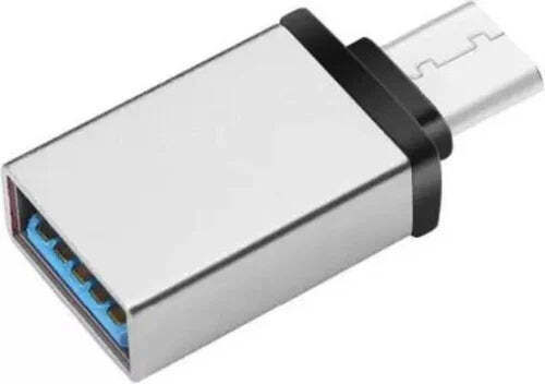 Data Μετατροπέας USB-C male σε USB-A male Ασημί 1τμχ