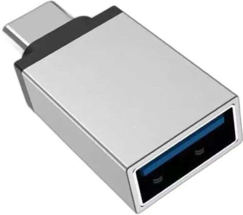 Data Μετατροπέας USB-C male σε USB-A male Ασημί 1τμχ