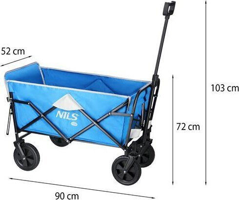 Nils Cărucior de transport pentru o Încărcătură cu Greutate de până la 100kg în Culorea Albastru