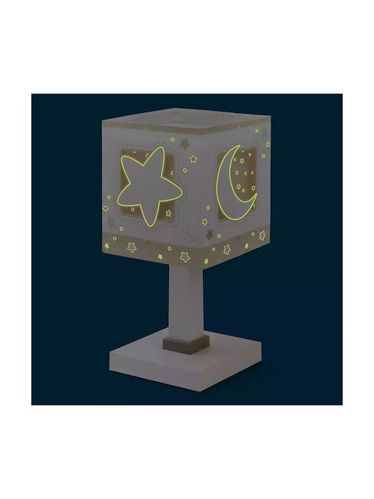 Ango Led Kids Portable Lamp Beige 13.5x13.5x30εκ.