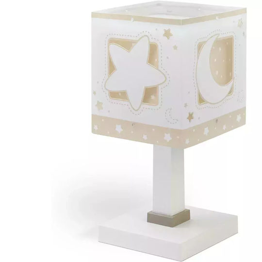 Ango Led Kids Portable Lamp Beige 13.5x13.5x30εκ.