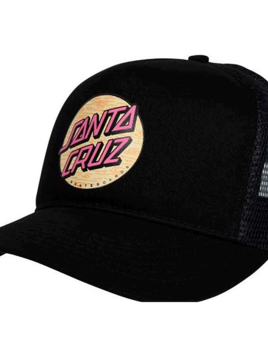 Черна шапка Santa Cruz Wagon Dot Meshback Cap