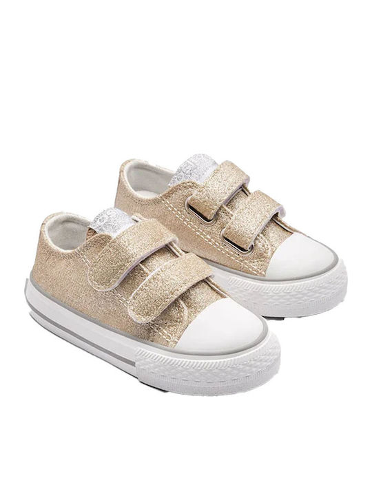 Kids Sneakers with Scratch Gold