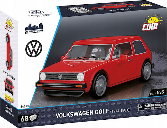 Cobi 24613 Volkswagen Golf Auto 1974-1983 Rot 1:35 68 Teile