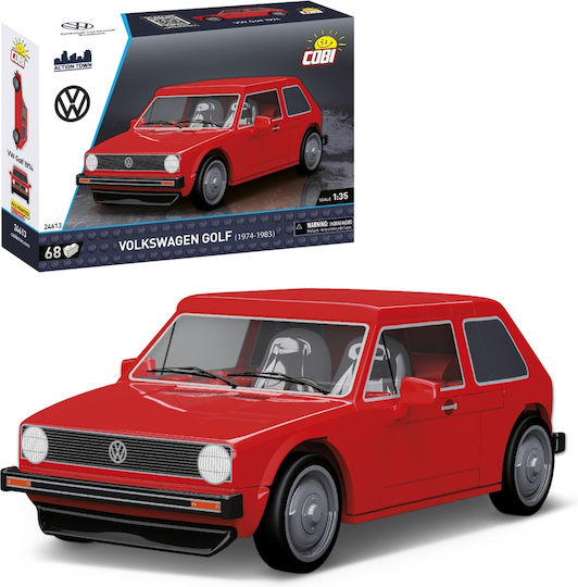 Cobi 24613 Volkswagen Golf Auto 1974-1983 Rot 1:35 68 Teile