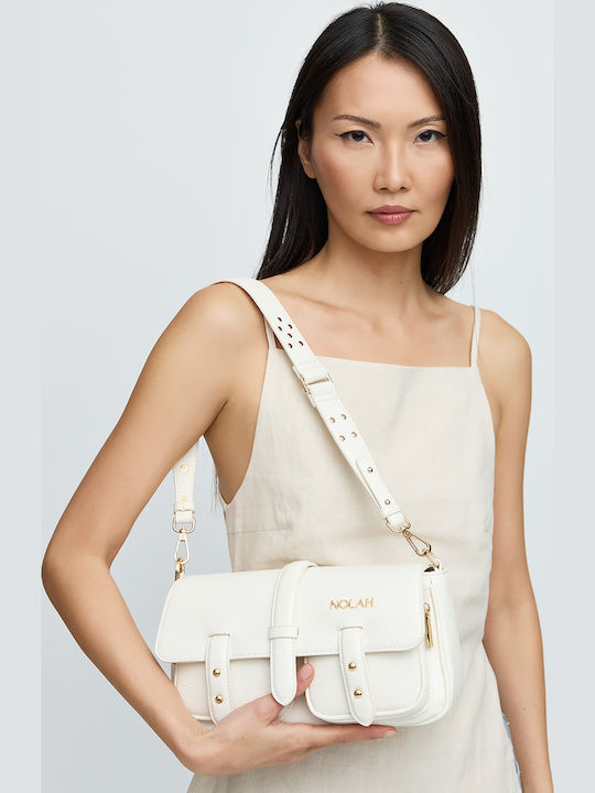 Stephanie Women's Bag Shoulder Cream Light Gold