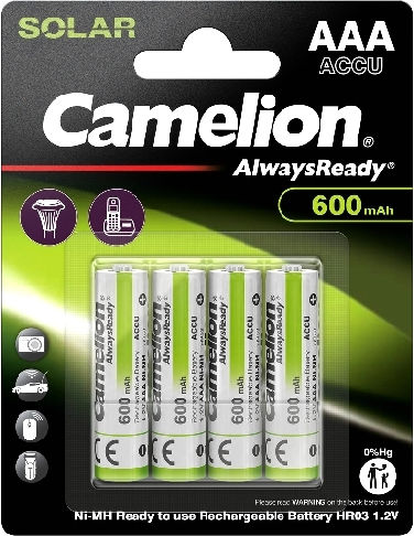Camelion Презареждащи батерии AAA 600mAh 1.2V 4бр