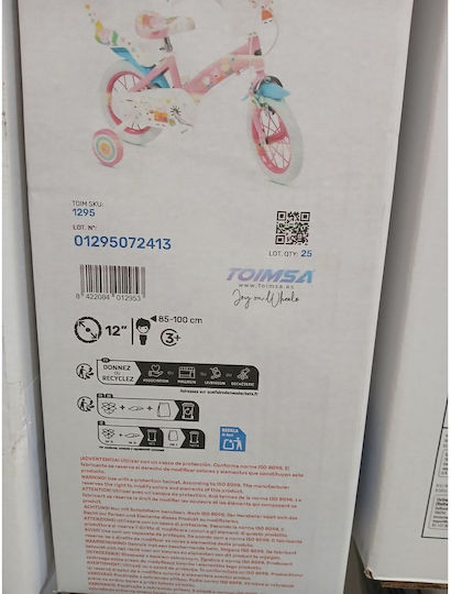 Toimsa Peppa Pig 12" Kids Bicycle BMX Pink