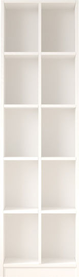 Βιβλιοθήκη Oteca Λευκή 51.1x25.4x180εκ.