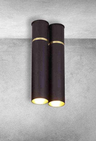 Eko Light Lustră Suspendată Negru
