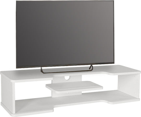 Perry Living Room TV Unit White L120xW29.6xH25.6cm