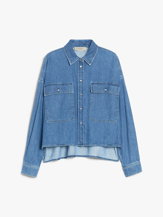 Women's Long Sleeve Shirt Blue