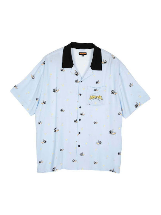 Short-sleeved Shirt Fresh Blue, Light Blue