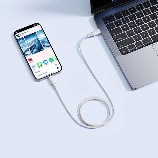 Baseus Series USB-C to Lightning Cable 20W Λευκό 2m (P10377700213-01)