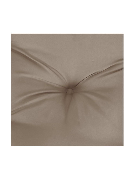 vidaXL Waterproof Garden Chair Cushion Taupe 4 Pieces 40x40cm